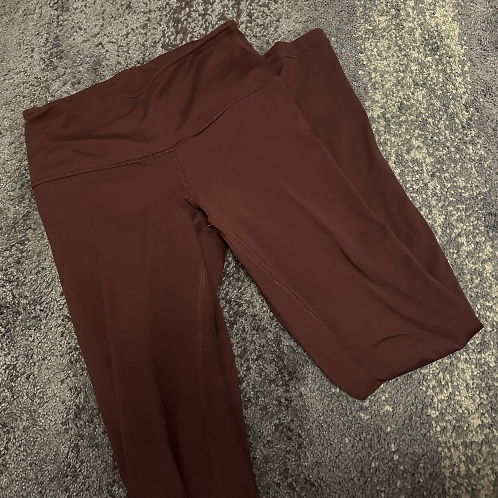 Burgundy 7/8 Leggings
